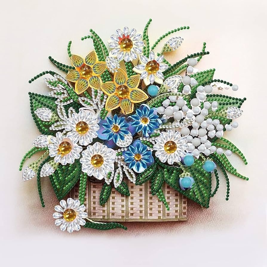 Amazon.co.jp: TRRcePOs 30×30CM 5Dダイヤモンドの花アート